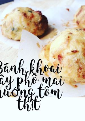 Hình của món Bánh khoai tây phô mai nướng.