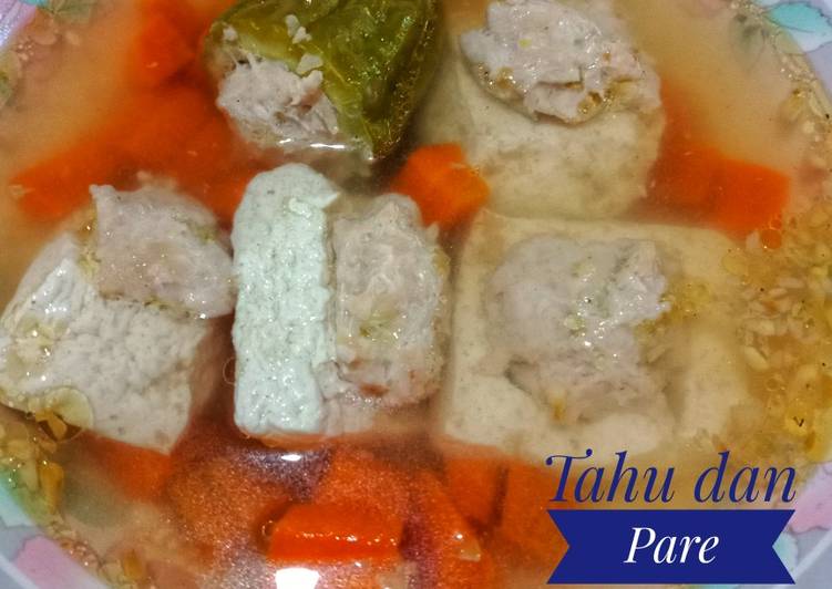 Tahu Dan Pare Bakso Berkuah Tahu Dan Pare Bakso Berkuah