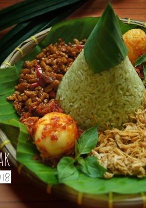 Foto resep Nasi Pudak (nasi pandan) #PR_BukanNasiBiasa