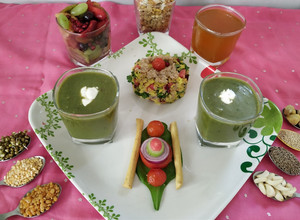 A picture of Dal palak ka Shorba.