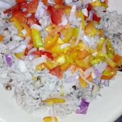 A picture of Shinkafa da wake garau garau.