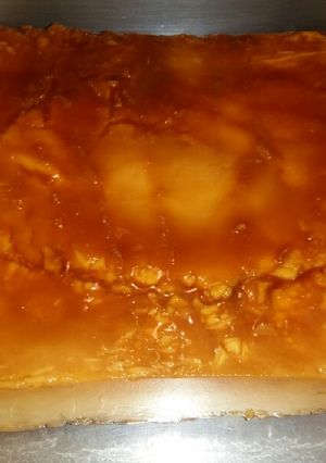 Una foto de Flan de queso y sobaos sin horno
