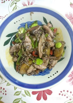 Foto resep Cumi asin cabe ijo dan pete