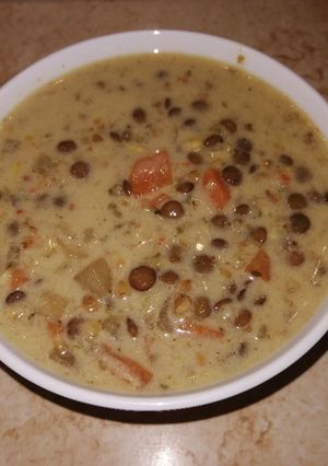 Hajdínás lencseleves Nita módra recept fotója
