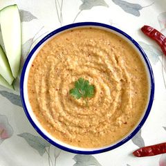 A picture of Ambuli Gojju/Raw Mango Chutney.