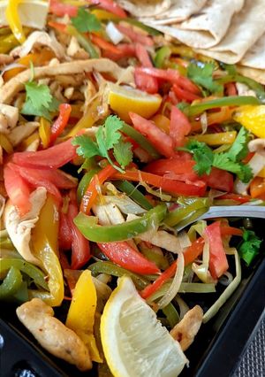 Una foto de Fajitas de pollo