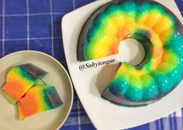 Bagaimana Menyiapkan Rainbow Pudding, Bikin Ngiler