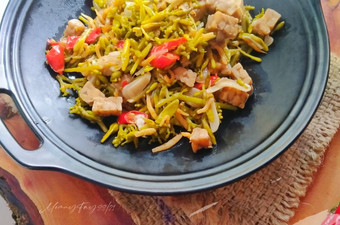 Bagaimana Menyiapkan Tumis Bunga Pepaya Tempe Teri, Lezat Sekali