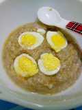 Bubur Tim daging telur puyuh (Mpasi 8 bln+)