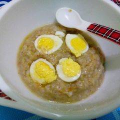 A picture of Bubur Tim daging telur puyuh (Mpasi 8 bln+).