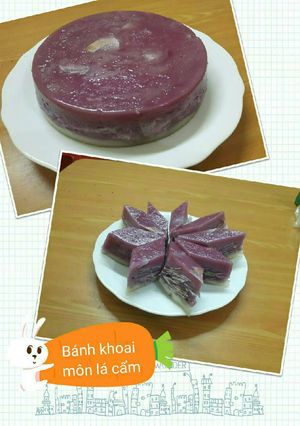 Hình của món Bánh khoai môn hấp.