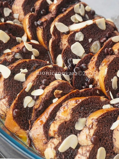 Foto resep Chocolate Bread and Butter Pudding