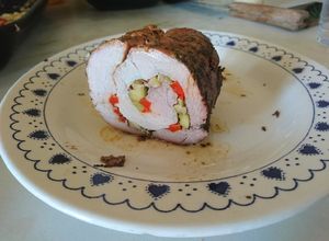 Una foto de Lomo de cerdo relleno