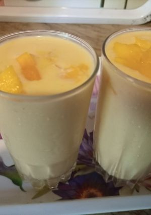 A picture of Mango milk shake.