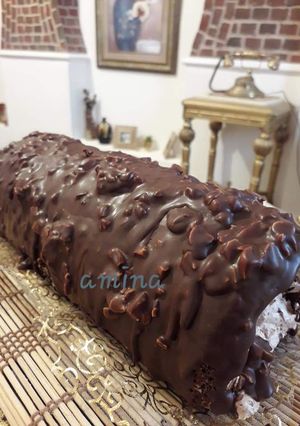 A picture of Flourless Chocolate Hazelnut Swiss Roll, fabulous 😍😋.