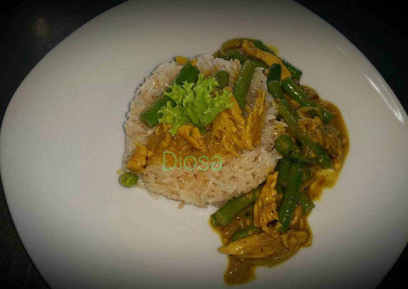 Pollo al curry fácil