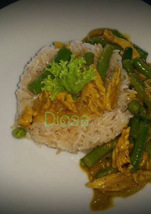 Una foto de Pollo al curry fácil