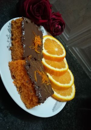 صورة لوصفة كيكه البرتقال الهشه👌 🍊🥧 😍😋