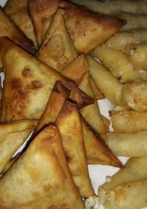 صورة لوصفة سنبوسك آسيوية طعمة روعة👌👌🌷🌷