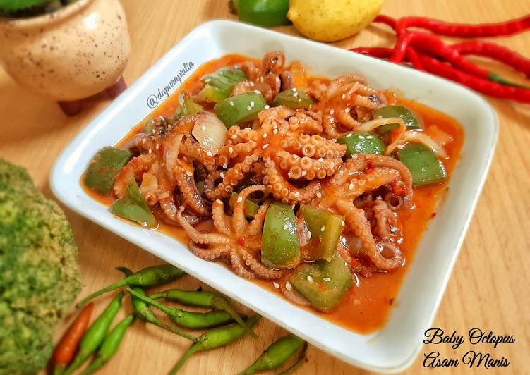 Baby Octopus Asam Manis