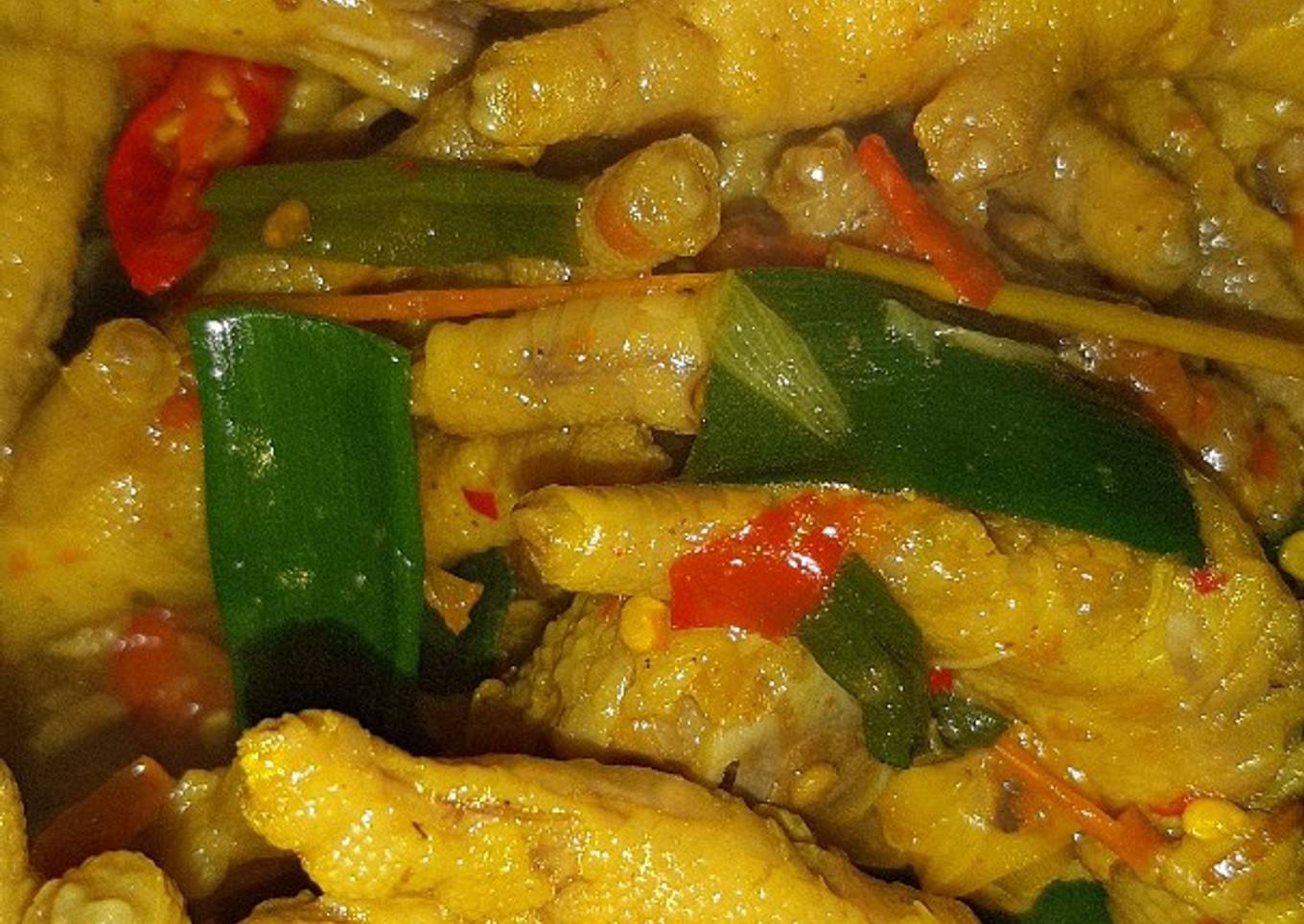 Ceker Pedas Bumbu Kuning