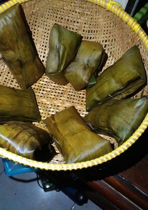 Foto resep Buras kacang merah beras merah putih 10:30:15