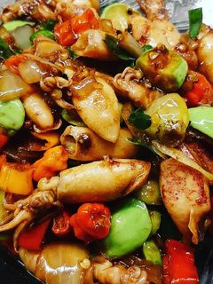 Foto resep Cumi mercon saus lada hitam