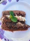 Torta de chocolate con menta