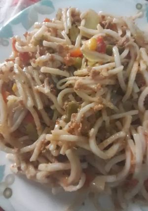 A picture of Beef Chow Mein.
