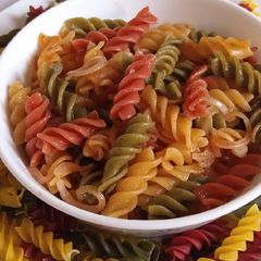 TRI Color pasta A picture of TRI Color pasta.