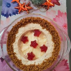 A picture of Biscoff trifle pudding.