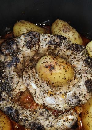 Una foto de Costillar de cerdo en salsa con Crockpot