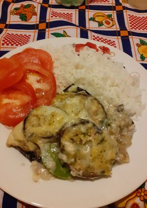 Una foto de Zapallitos y Berenjenas al horno!😋😋🍆