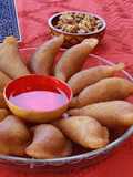 Pancakes stuffed with walnuts - atayef bi joz