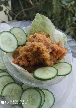 A picture of Italian Upma- a tasty veggie blast.