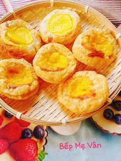 Hình của món Bánh tart trứng bằng nồi chiên không dầu.