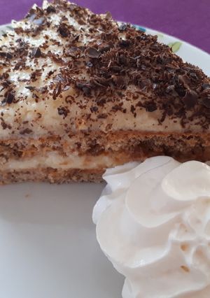Diós piskóta grízes krémmel recept fotója