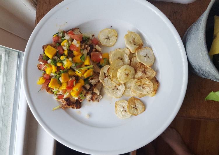 Recipe of Homemade Blackened chicken with mango salsa