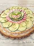 Tarte au concombre et à la sardine
