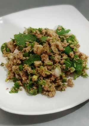 รูปของ ลาบหมู #อาหารไทยง่ายๆ