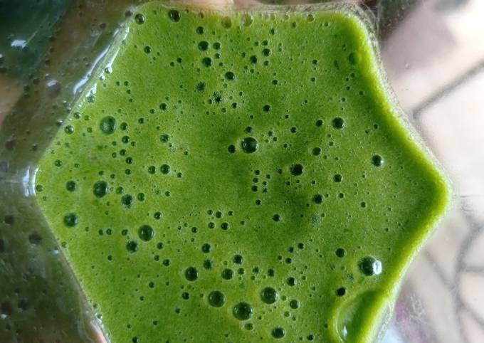 Resep Smoothie pakchoy pisang Anti Gagal