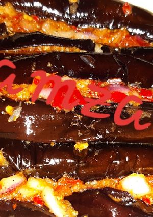 صورة لوصفة باذنجان مخلل مقلي خطير 😋