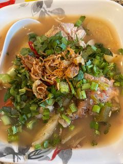 Hình của món Canh chua cá hồng.