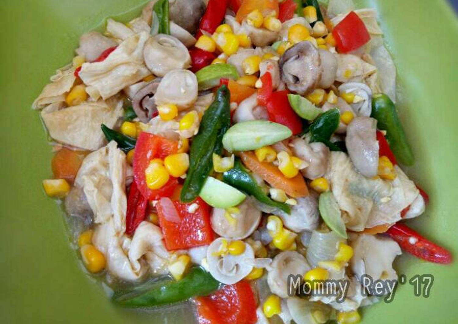 Resep Tumis Pelangi Jamur Kancing oleh Mommy Rey - Cookpad