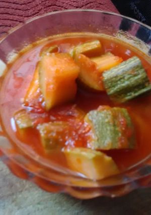Una foto de Sopa de calabacitas
