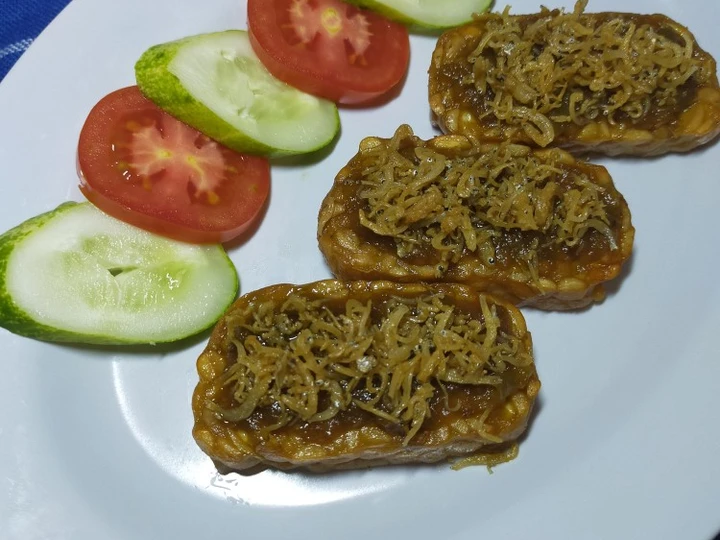 Cara Gampang Membikin Resep Tempe penyet Teri sambal ijo yang  Bikin Ketagihan Anti Ribet, Uenak Banget