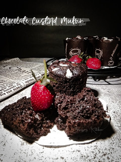 Foto resep Chocolate Custard Muffin