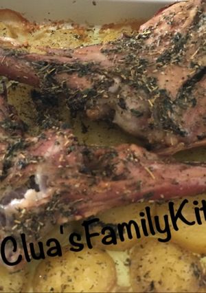 Foto resep Cordero asado a las finas hierbas/Baked lamb in spices
