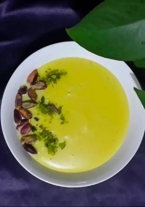 صورة لوصفة كاسترد بالفستق