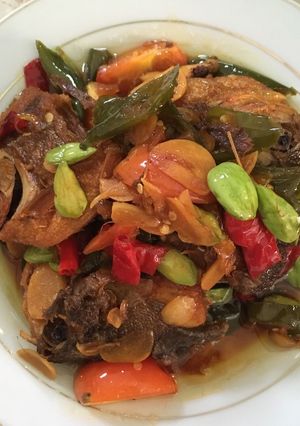 Foto resep 🐟 Ikan Masak Pete Lombok Ijo